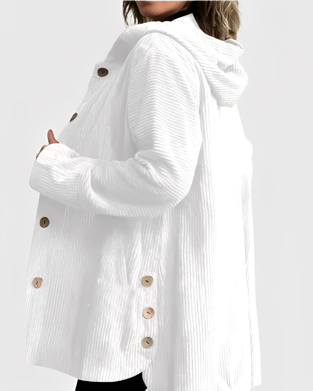 Renee | Corduroy Hooded Jacket