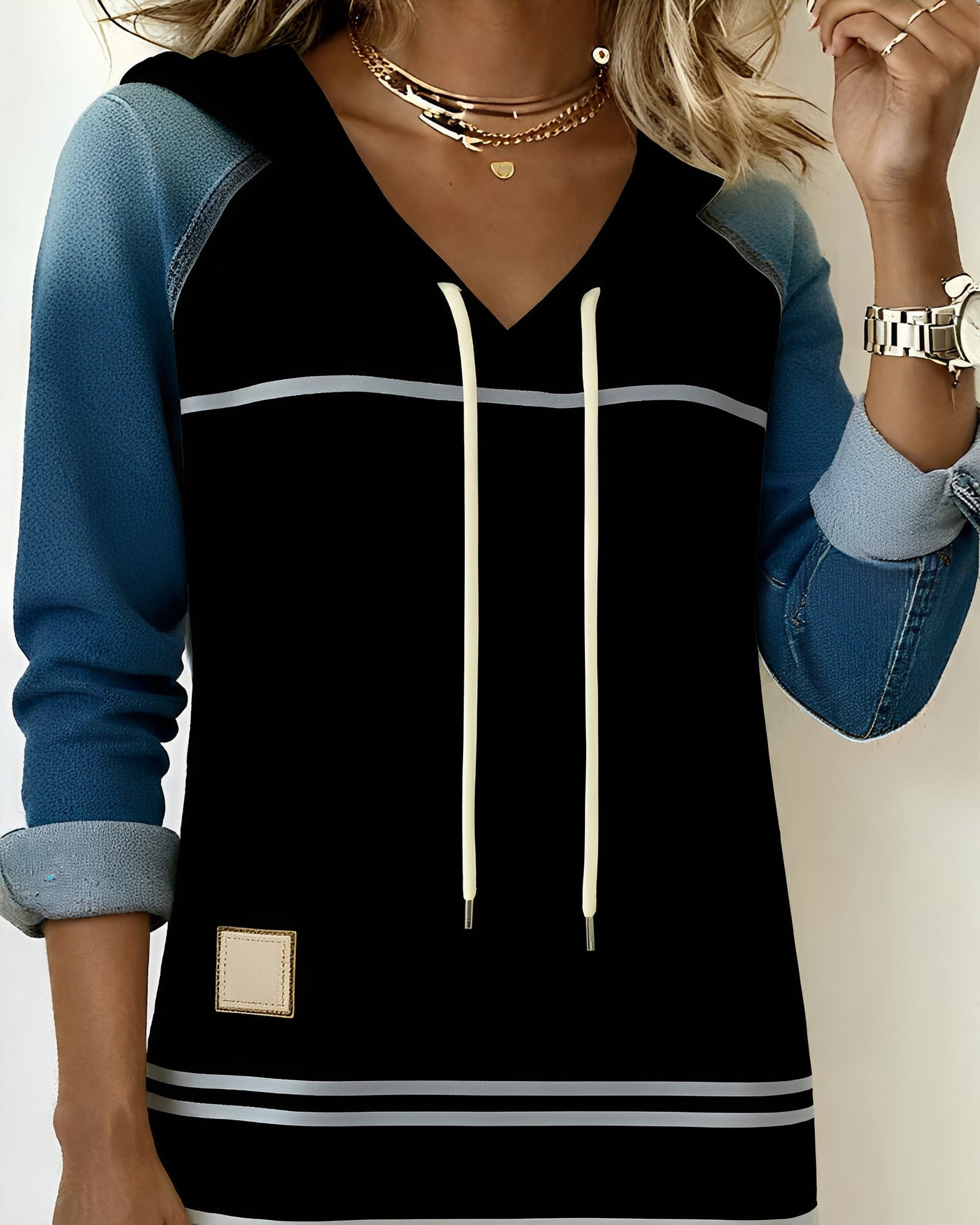 Ariana | Striped Hooded Dress